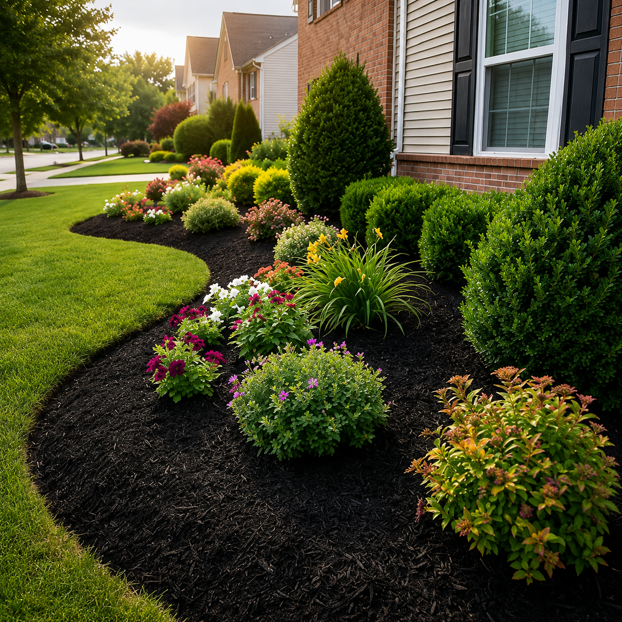 Landscaping after